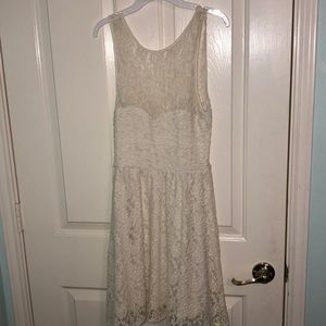 White Bethany Mota Lacey Dress